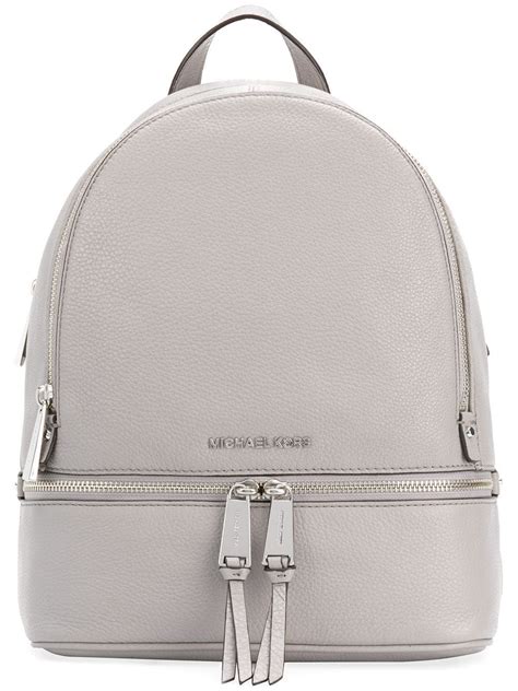 grey michael kors handbag|Michael Kors grey backpack.